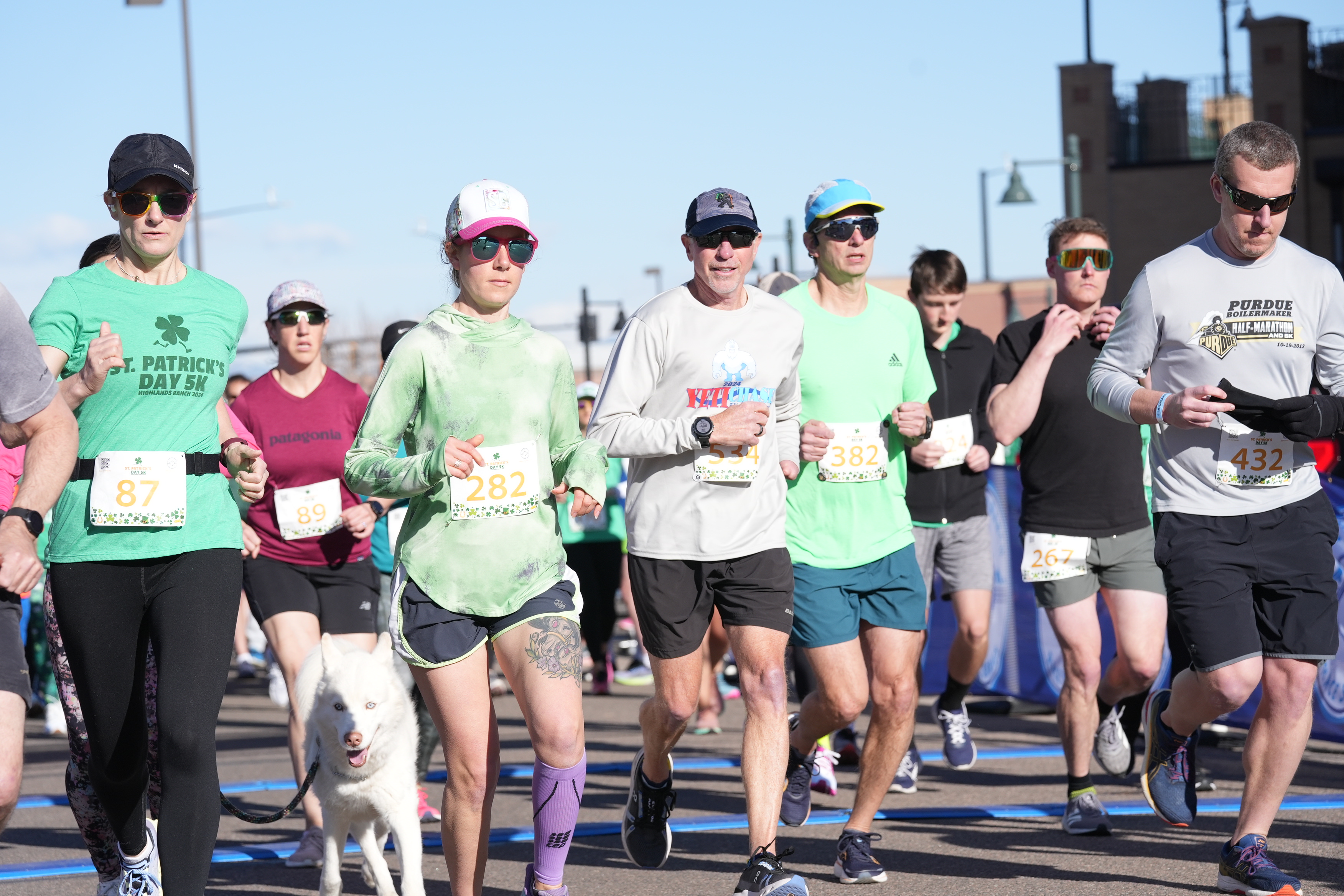 Saint Patrick's Day 5k Race Runners