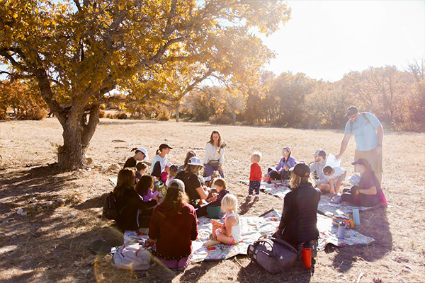 Parent's and Kids at a Combined Nature Class