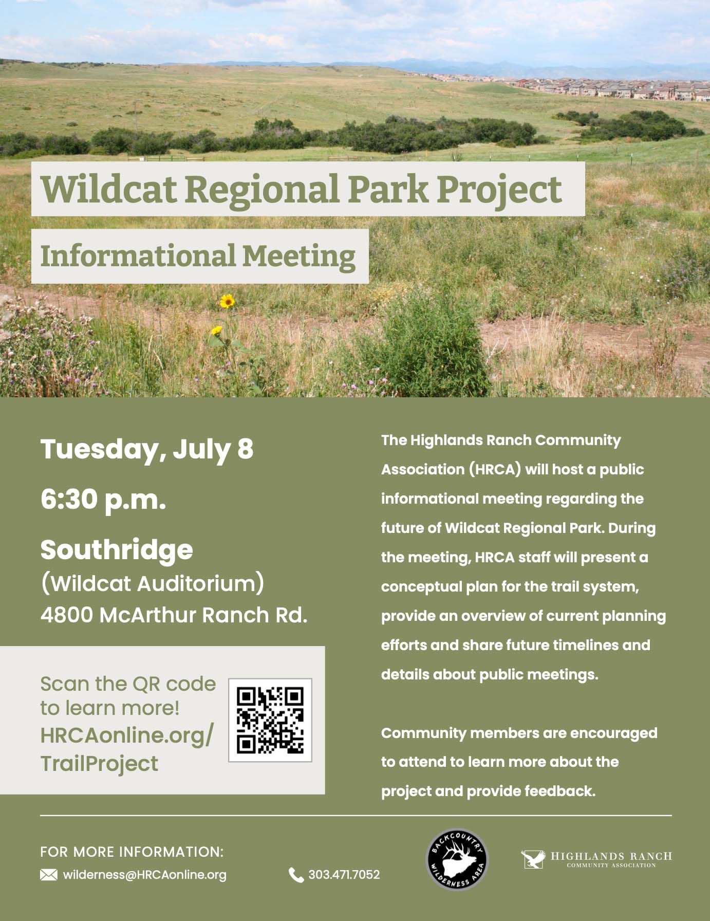 Wildcat Regional Park Meeting